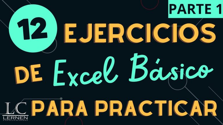 10 ejercicios básicos de Excel para mejorar tus habilidades